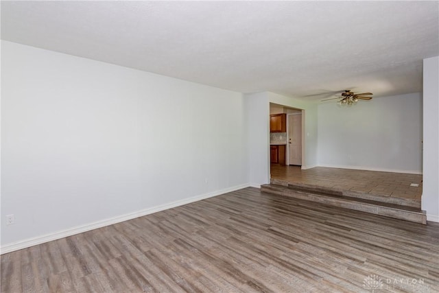4155 Eckworth, Bellbrook, OH 45305 - spare room with wood finished floors and ceiling fan