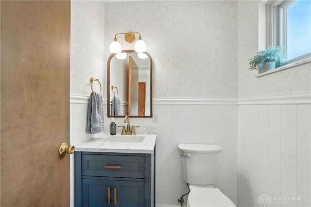 1023 Hilliard Dr, Delhi Twp, OH 45238 - bathroom with wainscoting and vanity