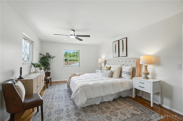 1023 Hilliard Dr, Delhi Twp, OH 45238 - bedroom featuring wood finished floors and a ceiling fan