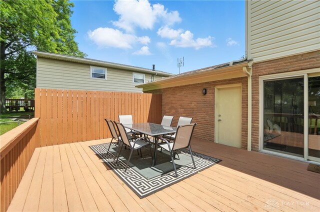 1023 Hilliard Dr, Delhi Twp, OH 45238 - deck with outdoor dining area