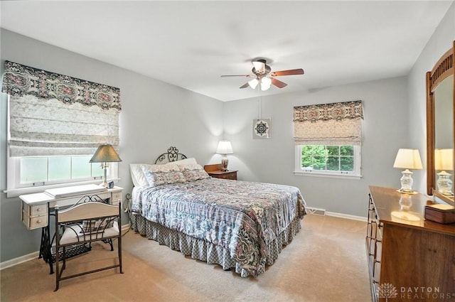 1804 Schirm Dr, Middletown, OH 45042 - bedroom with carpet floors and a ceiling fan