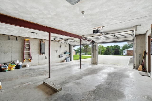 1804 Schirm Dr, Middletown, OH 45042 - garage with electric panel and a garage door opener