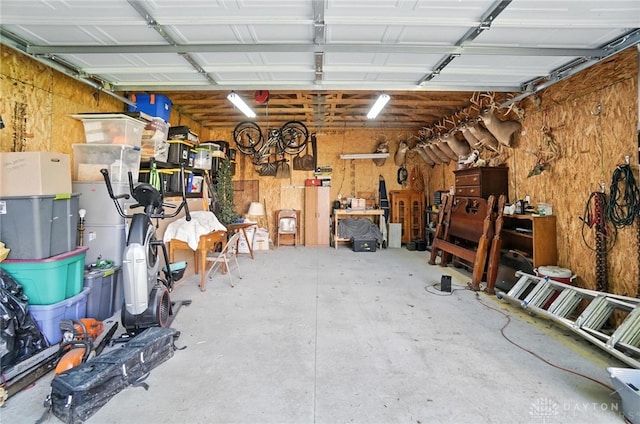 8425 Dillman Rd, Camden, OH 45311 - garage with a workshop area
