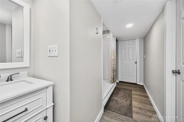 2858 Willow Ridge Dr, Colerain Twp, OH 45251 - hallway with wood finished floors and baseboards