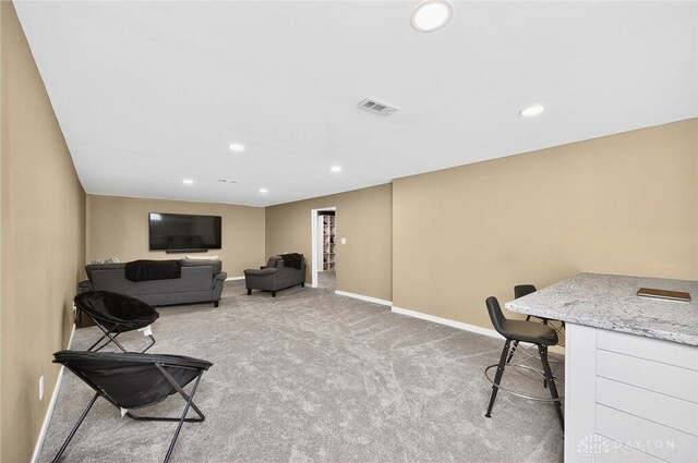 2858 Willow Ridge Dr, Colerain Twp, OH 45251 - office area with carpet floors and recessed lighting