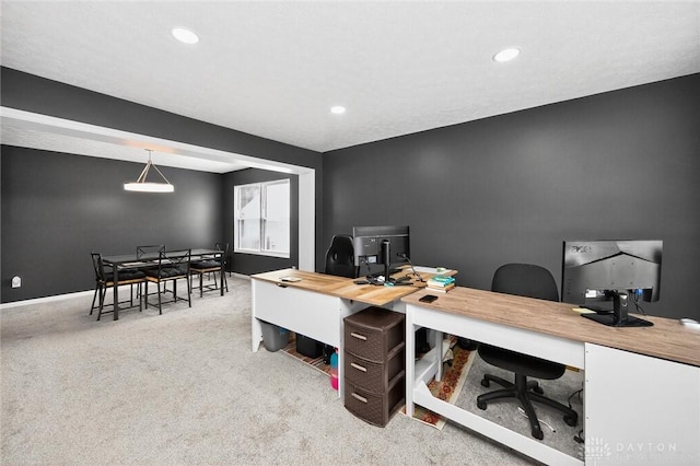 2858 Willow Ridge Dr, Colerain Twp, OH 45251 - carpeted office space with recessed lighting