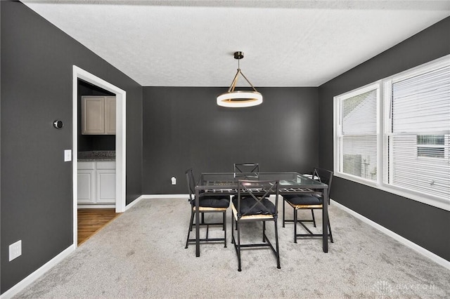 2858 Willow Ridge Dr, Colerain Twp, OH 45251 - dining space featuring carpet floors and a textured ceiling