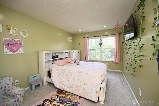 2858 Willow Ridge Dr, Colerain Twp, OH 45251 - carpeted bedroom with baseboards and a textured ceiling
