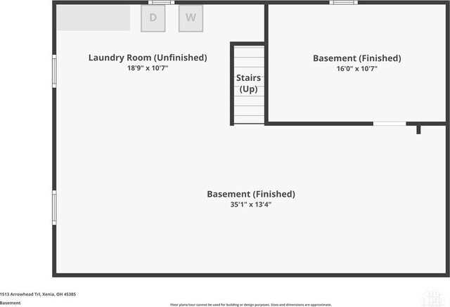 1513 Arrowhead Trl, Xenia, OH 45385 - view of room layout