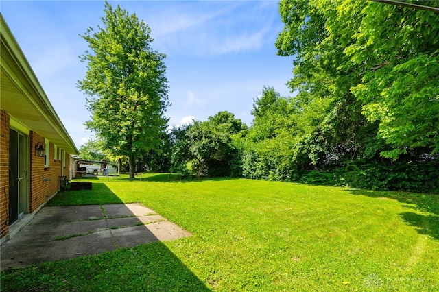 925 Robinette Ave, Vandalia, OH 45377 - view of green lawn with a patio area