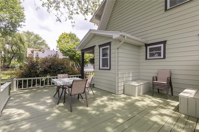 2817 Whittier Ave, Dayton, OH 45420 - wooden terrace with outdoor dining space