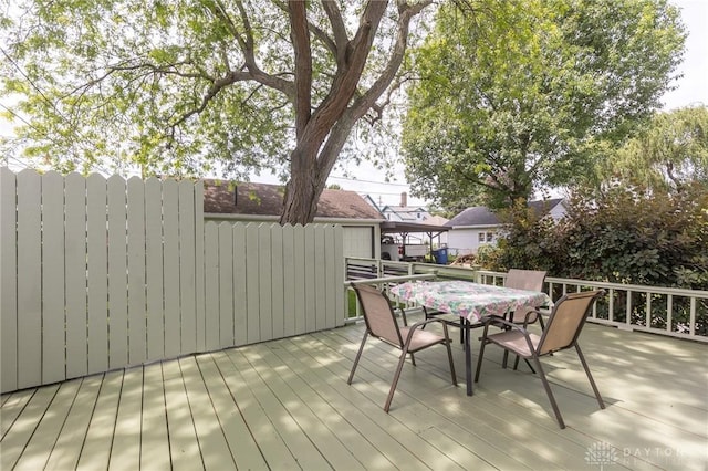 2817 Whittier Ave, Dayton, OH 45420 - deck with outdoor dining area