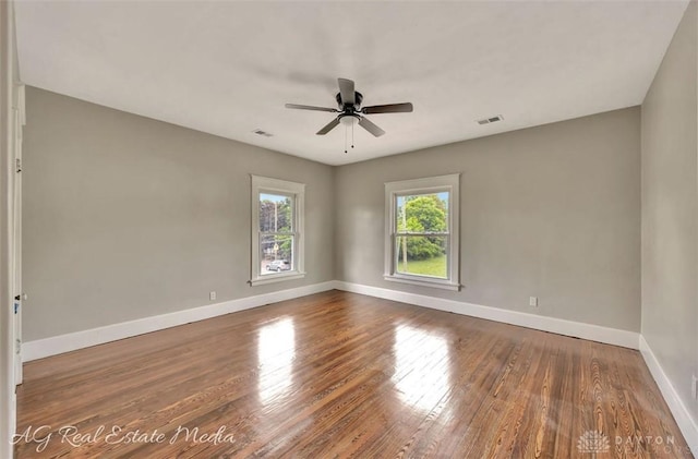 200 Garfield St, Middletown, OH 45044 - empty room featuring a ceiling fan and wood finished floors