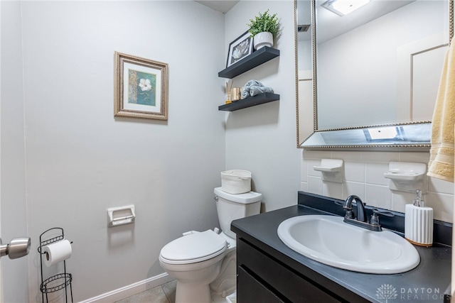 1839 Quail Hollow Rd, Washington Twp, OH 45459 - half bath with vanity and tile patterned floors