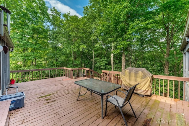 1839 Quail Hollow Rd, Washington Twp, OH 45459 - wooden terrace with grilling area
