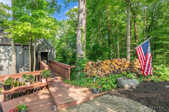 1839 Quail Hollow Rd, Washington Twp, OH 45459 - view of wooden deck