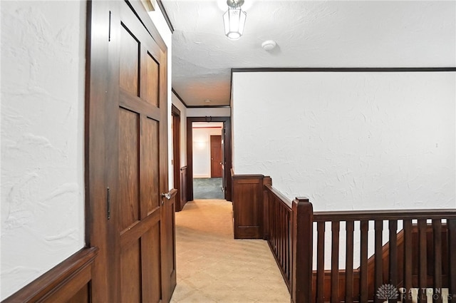 1160 Lytle Ln, Kettering, OH 45409 - hall with light flooring and an upstairs landing