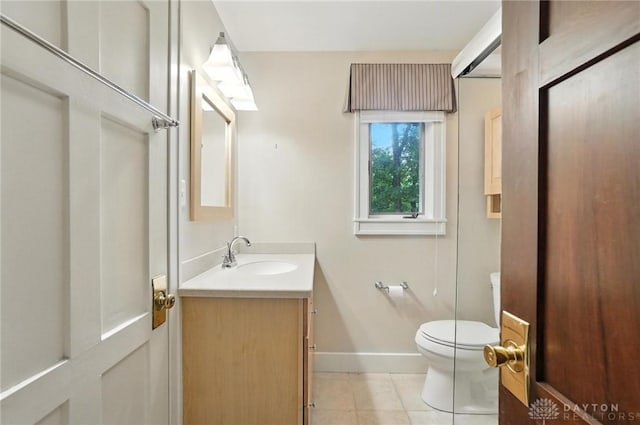 1160 Lytle Ln, Kettering, OH 45409 - half bathroom with vanity and tile patterned floors