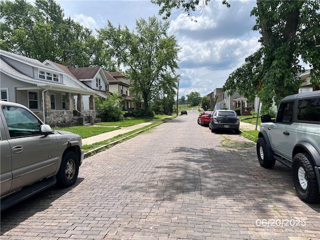 1410 Carlisle Ave, Dayton, OH 45420 - view of decorative road featuring a residential view and sidewalks