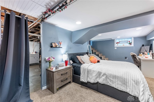 1525 Crescent Blvd, Kettering, OH 45409 - bedroom with recessed lighting and light carpet