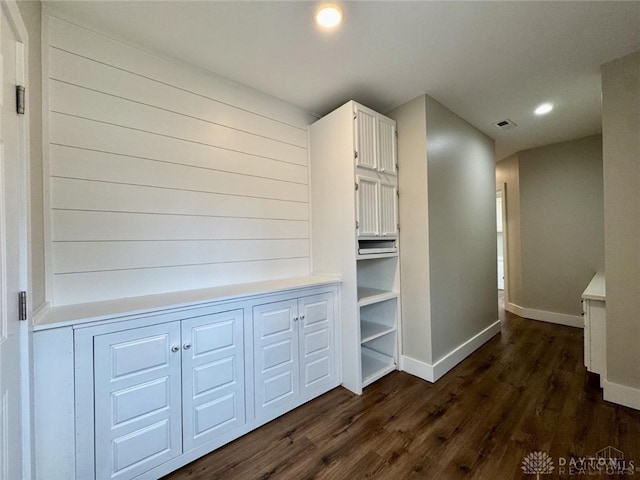 356 Old St Unit 122, Clearcreek Twp, OH 45036 - hallway with dark wood finished floors and recessed lighting