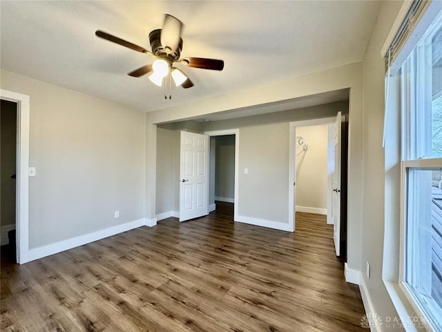 356 Old St Unit 122, Clearcreek Twp, OH 45036 - unfurnished bedroom with wood finished floors and ceiling fan