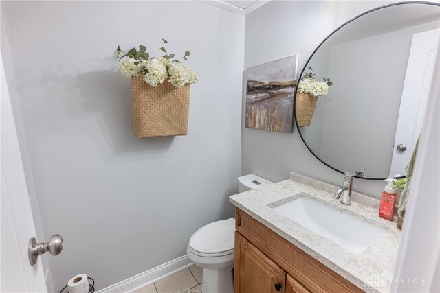 4629 Wicklow Dr, Middletown, OH 45042 - half bath featuring vanity and tile patterned floors