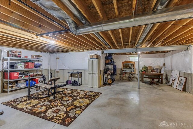 1210 Greystone Cir, Dayton, OH 45414 - view of unfinished below grade area