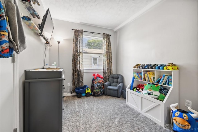 303 Erie Ave, Fairborn, OH 45324 - game room with carpet floors and a textured ceiling