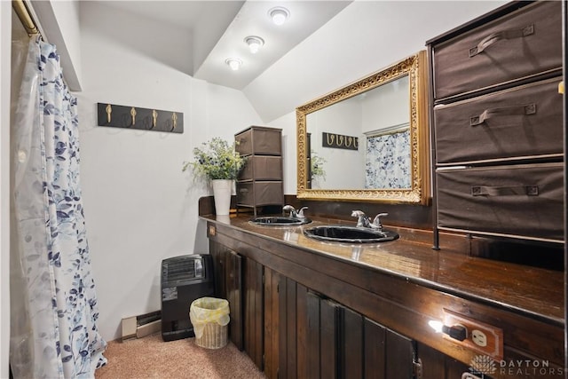 8760 State Route 380, Chester Twp, OH 45177 - full bath with double vanity and lofted ceiling