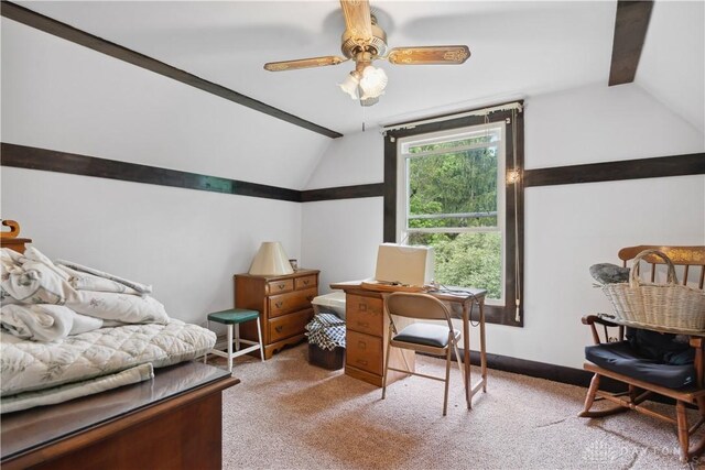 8760 State Route 380, Chester Twp, OH 45177 - home office featuring carpet and ceiling fan