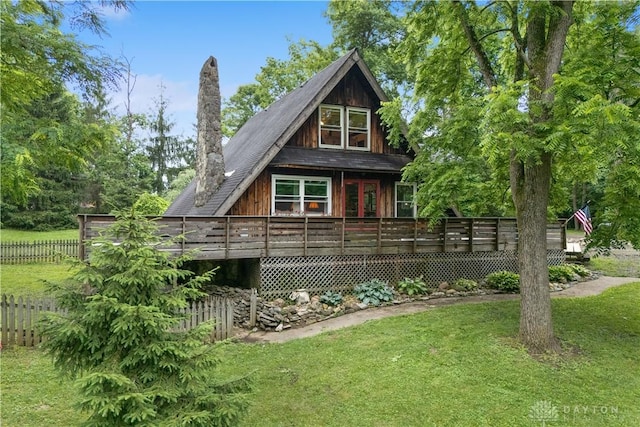 8760 State Route 380, Chester Twp, OH 45177 - view of side of property featuring a deck and french doors
