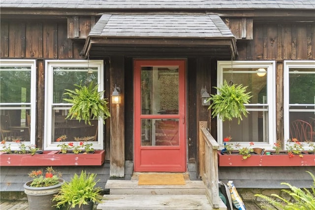 8760 State Route 380, Chester Twp, OH 45177 - view of exterior entry featuring board and batten siding