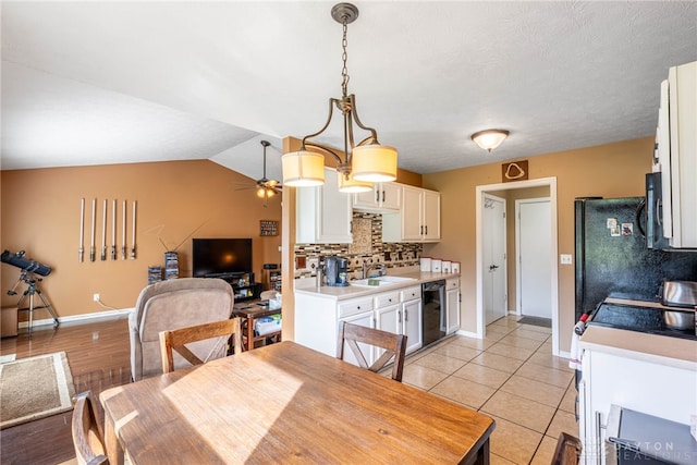 7502 Ned Ct, Franklin, OH 45005 - dining room featuring ceiling fan and light tile patterned floors
