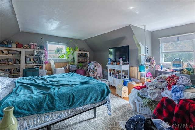 2311 Alpine Way, Dayton, OH 45406 - bedroom featuring vaulted ceiling and wood finished floors