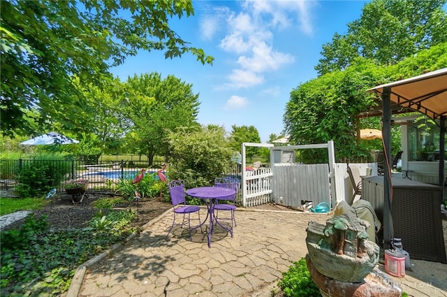 3244 N Shoemaker Rd, Lebanon, OH 45036 - view of patio with a gazebo