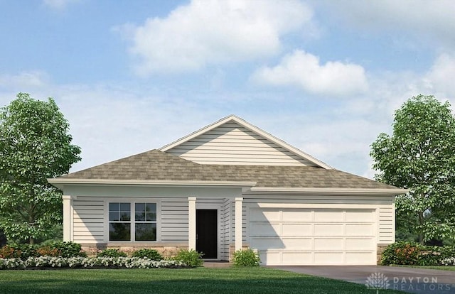 540 Hollywood Blvd, Xenia, OH 45385 - view of front of house with a shingled roof, an attached garage, and driveway