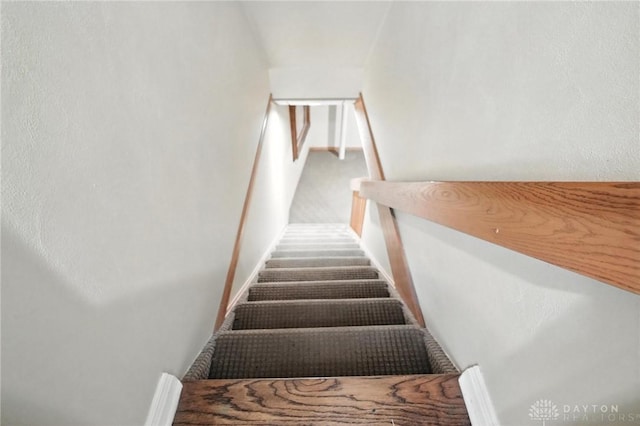 1314 Red Bud Trl, Dayton, OH 45409 - staircase with baseboards