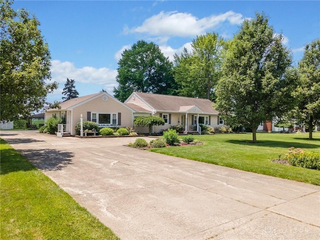 6977 Alternate State Route 49, Arcanum, OH 45304 - single story home featuring driveway and a front yard