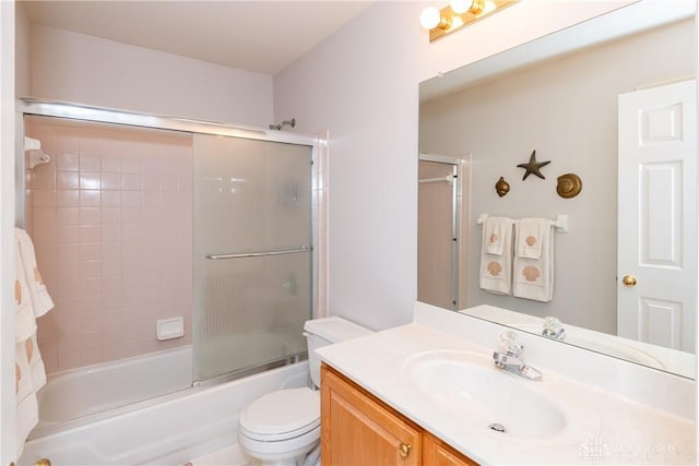 2384 Flyway Ct, Beavercreek, OH 45431 - bathroom with vanity and shower / bath combination with glass door