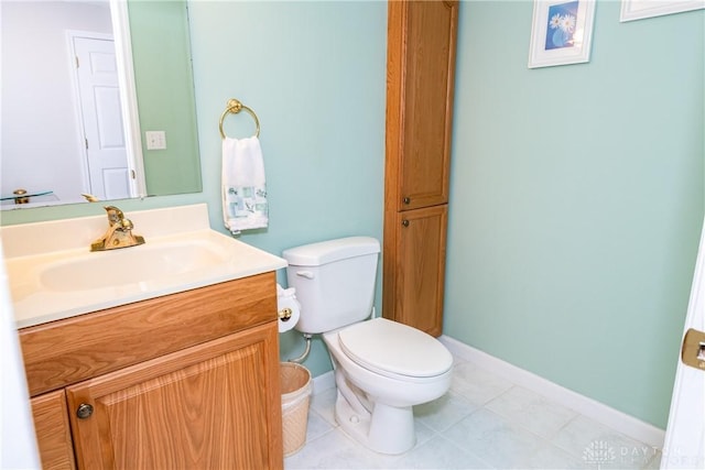 2384 Flyway Ct, Beavercreek, OH 45431 - half bath featuring vanity and tile patterned floors