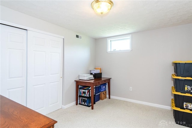 2384 Flyway Ct, Beavercreek, OH 45431 - office area with baseboards and carpet