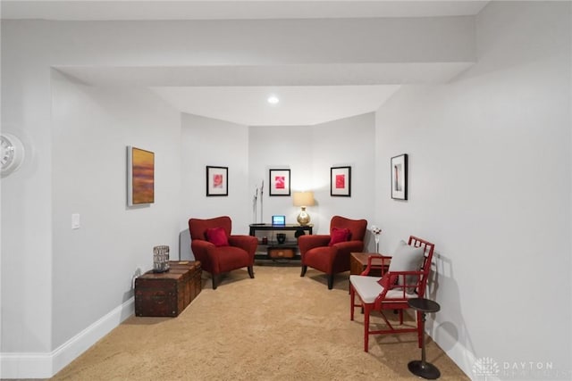 7921 Locust Grove Ct, Springboro, OH 45066 - sitting room featuring carpet flooring and baseboards