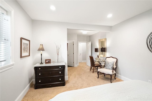 7921 Locust Grove Ct, Springboro, OH 45066 - bedroom featuring light colored carpet and recessed lighting