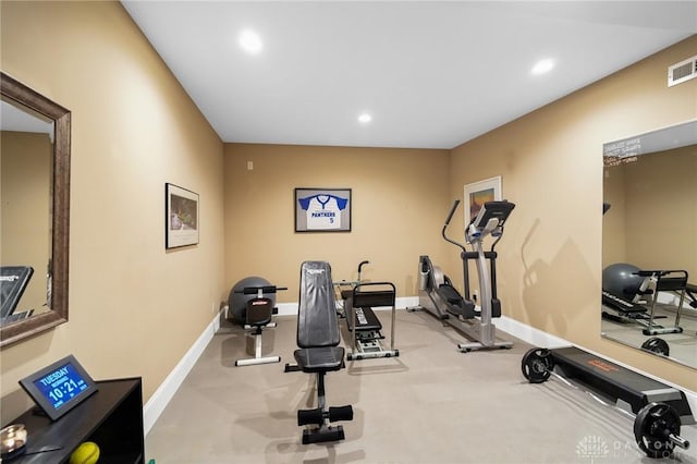 7921 Locust Grove Ct, Springboro, OH 45066 - workout area with recessed lighting