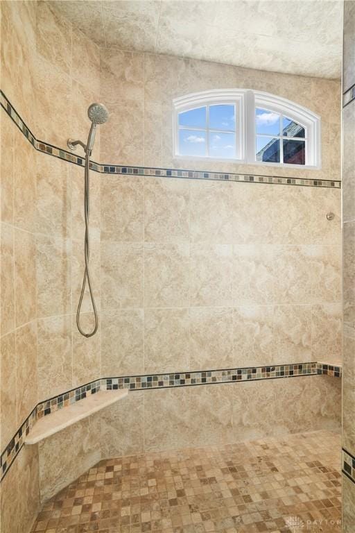 7921 Locust Grove Ct, Springboro, OH 45066 - full bathroom featuring a tile shower and healthy amount of natural light