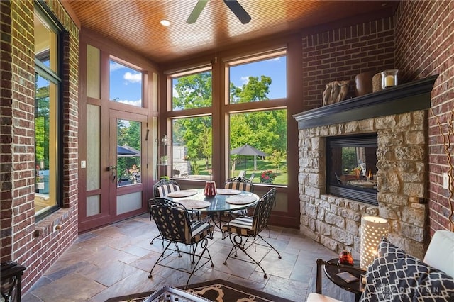 7921 Locust Grove Ct, Springboro, OH 45066 - view of sunroom / solarium