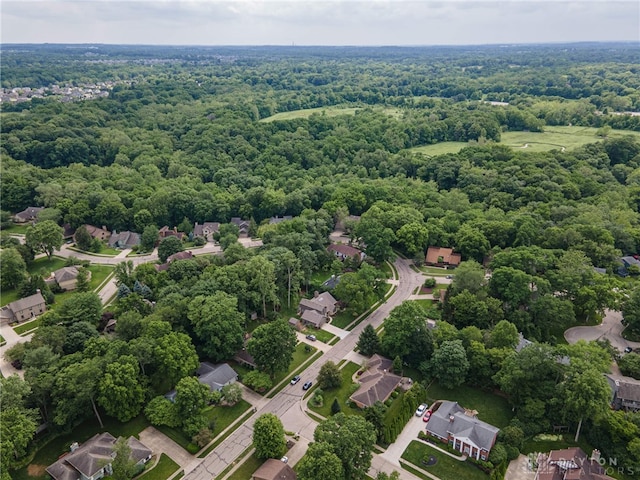 5010 Rhine Way, Centerville, OH 45458 - aerial perspective of suburban area with a heavily wooded area