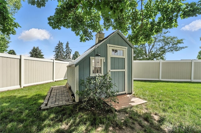 450 Overfield Pl, Troy, OH 45373 - view of shed featuring a fenced backyard