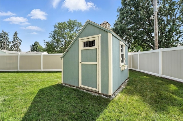 450 Overfield Pl, Troy, OH 45373 - view of shed featuring a fenced backyard